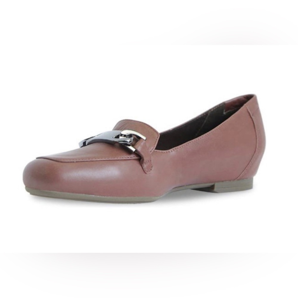 Munro Leather Blair Bit Loafers in Russell Brown Size: 8.5 - Picture 2 of 11